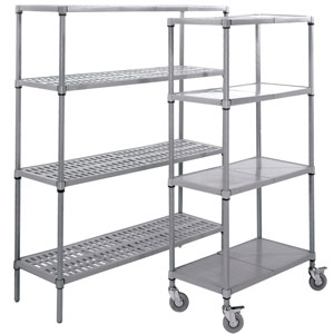 Plastic shelving